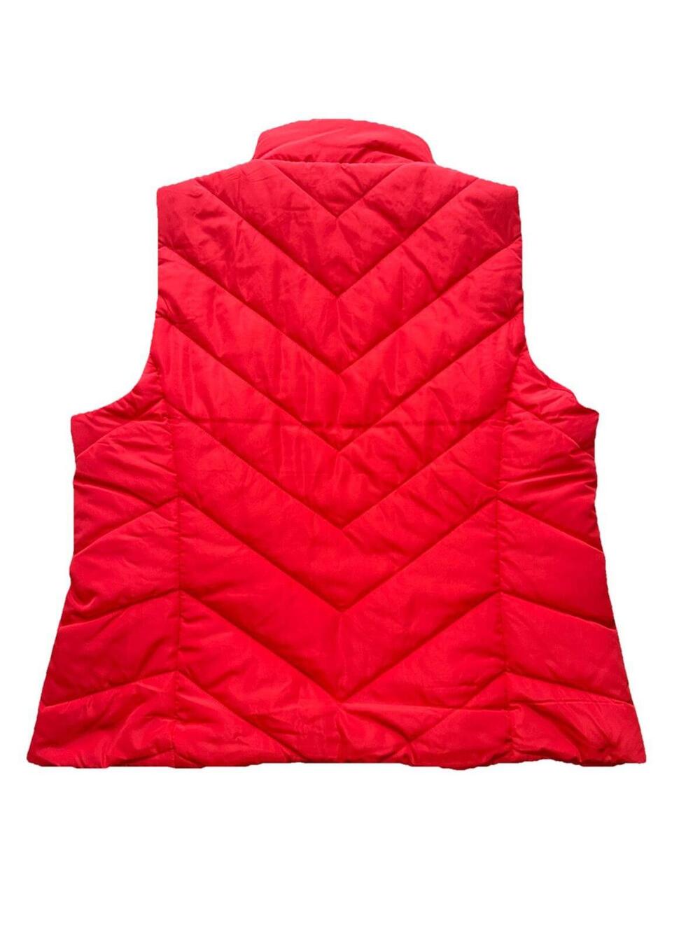 NWT Michael Kors Women’s Vest Size XL Red Full Zip Jacket MSRP $125 - Picture 4 of 4